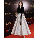 Banquet Evening Dress Women's 2026 New Temperament Show Performance Choir Dress Black Long Dress HZ0517