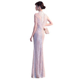 Banquet Evening Dress Dress Women 2026 New Temperament Selbs Aerronze Venue Queen's Annual Meeting Host Long Fishtail Dress HZ0517