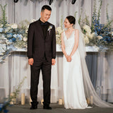 Korean-Style Light Wedding Dress Super Xiansen Simple Denine Bride Welcome Out Of The Yarn Slimming Fish Tail Waist Dress HZ0517