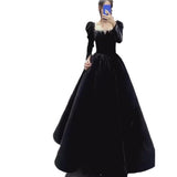 Black Evening Dress 2026 New Fashion Art Candidate Day Hosts Long French Banquet Dresses Can Usually Wear HZ0517