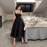 White Hepburn Dress 2026 New Sling Small Dress Small White Dress Waist Can Wear Dress Light Wedding Dress HZ0517