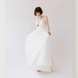 Travel Photography Sen Women's Light Wedding Dress With A Chest To Go Out Yarn Outdoor Wedding Dress Simple Engagement Dress HZ0517