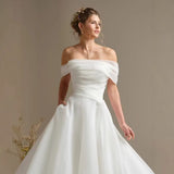 2026 New French Light Wedding Dress Simple Thin Senior Feeling Tug Dream Super Fairy Pungong Skirt HZ0517