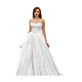 Light Wedding Dress White Bra Tug Bridal Wedding Dress Simple Dress HZ0517