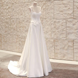 French Light Wedding Dress 2026 Spring New Simple Dens Gason Yarn Temperament White Tail Dress HZ0517