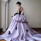 Purple Breasted Evening Dress 2026 New Beautiful Bride Engagement Toasting To The Student Adult Ceremony Princess Dress HZ0517