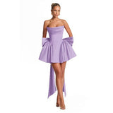 Solid Color Thromboise Light Wedding Small Small Small Party Birthday Repair Sexy Small Dress HZ0517