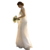Korean-Style Breast-Thmapped Light Wedding Dress 2026 New Sen Series Simple Travel Light Wedding Dress Super Fairy Studio Photo Dress Dress Dress HZ0517
