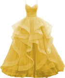 Fashion Sling Fluffy Skirt Event Dress Temperament Year-Up Club Show Evening Dress 2026 New HZ0517