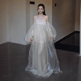 Super Fairy Sensian Morning Woman Bride 2026 New High-Sensing Small Engagement Dress Dress Girl Wedding Dress HZ0517