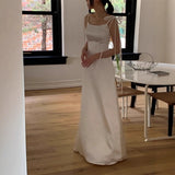 Suspension Light Wedding Dress 2026 New Dens, Slim And Simple Niche Travel Light Wedding Dress HZ0517
