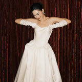 Vintage Light Wedding Dress French Style Densate High-Sensing Small White Dress Engagement Sen Family Welcome Yarn Woman HZ0517