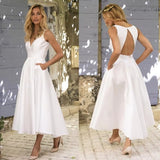 White Dress With Back Dress 2026 New Fashion Banquet Dress HZ0517