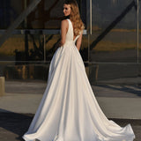 Banquet Ebay Evening Dress 2026 Spring New Sexy Thin Sleeveless Light Wedding Dress HZ0517