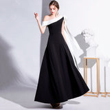 Black Evening Dress Women 2026 New Single-Shoulder Temperament Banquet Dress Shown Skinny Daily Dress HZ0517