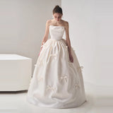 French-Style Stated Wedding Dress 2026 New Simple Bosom Thin Princess Ponpong Skirt Maid Wedding Light Wedding Dress HZ0517