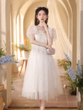 White French Evening Dress Female Fashion Banquet Fairy Temperament Summer Dress Daily Can Wear Graduation Ceremony HZ0517