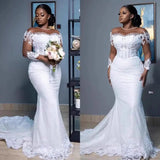Fishtail Wedding Dress 2026 New Temperament White Waist-To-Shoulder Tail African Bride Wedding Dress To Go Out To Greet Skirt HZ0517