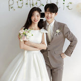 French Light Wedding Dress 2026 New Bridal Simple Mori Family Super Fairy Go Out White Certificate Engagement Dress HZ0517