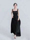 Korean-Style Stirling Simple Evening Dress Hepburn Style Banquet Temperament Studio Theme Couple Take Pictures Of Light Wedding Dress HZ0517