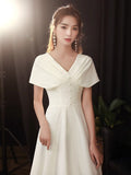 White Small Evening Dress Dress Female Banquet Temperament Light Luxury Small And Small Usually Can Wear A Small Engagement Dress Dress HZ0517