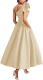 Purple Evening Dress High-Level Temperament Host Art Test Vocal Performance Dress Fluffy Skirt Adult Dress HZ0517