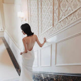 Sexy Bride Slings Big Bare Back Light Wedding Dress 2026 Spring New Travel Fashion Trend Ceremony HZ0517