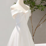 French Light Wedding Dress 2026 New Winter Bride Simple Temperament Long Tail Yarn Shoulder-Spea-Sing Noodle Dress HZ0517