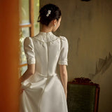 French-Style Densted-Faced Light Wedding Dress 2026 Spring New Bridal And Female Retro Court Fasing HZ0517