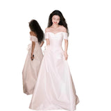2026 New French Evening Dress Women's Life With A Light Shoulder Wedding Dress Bride Going Out Of The Yarn High-Level White Engagement HZ0517