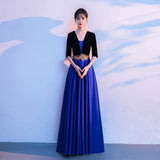 2026 New Big Choir Conducts Evening Dress Stage To Host The Performance Clothes Women Reciting The Long Song HZ0517