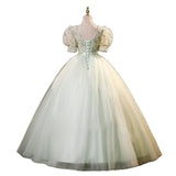 Green Sensing Senior Piano Performance Art Examination Evening Dress Women's Dress Light Luxury Small High-End Host HZ0517