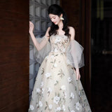 French Dress Engagement Morning Robe Bride Wedding Toast To High-End Scenic Holiday Evening Dress HZ0517