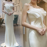 Evening Dress Fishtail Banquet Slimming Bride Birthday Party Annual Host Temperament Dress Woman HZ0517