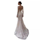 Deep V Fishtail Wedding Sexy Temperament 2026 New Dew Soft Yarn Fashion Stature Wedding Dress HZ0517