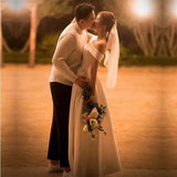 Large-Size Simple Wedding Dress 2026 New Dingy Travel Shot Light Word Shoulder Yarn Thin Long Model Of Light Wedding Girl HZ0517