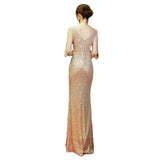 Sequin Evening Dress 2026 New Banquet Temperament Sexy Fishtail Champagne Party Show Dress HZ0517