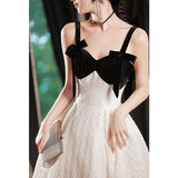 Hanging Evening Dress Dress Women's Famous Banquet Light Luxury High-End Atmospheric Elegant Host High-End Feel Princess Style Temperament HZ0517