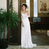 Light Wedding Sling 2026 New Bride Wedding Toast Dress Female Stoodle Simple Mori Family Photo Studio HZ0517