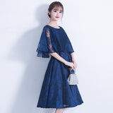 Banquet Small Dress Dress 2026 Tibetan Blue Elegant Dress Daily Travel Shot Can Wear Small Dress HZ0517