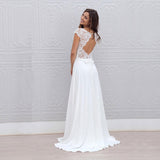 White Light Wedding Dress Wish Temperament Wedding Dress Lace Wedding Dress Chiffon Dress HZ0517