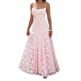 2026 Spring New Sexy Sling Temperament Long-Term Show Back Ball Evening Dress Dress HZ0517