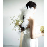 Light Wedding Dress New French Style Densate Bras Short Small Man Go Out Yarn Registration Small White Dress HZ0517