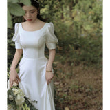 French Light Wedding Dress 2026 Summer Densmen Are Retro-Styled Brides To Shoot Light Wedding Dress HZ0517