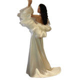 French Fish Tail Light Wedding Dress Bridal Breasts High-Level Travel Photography Small Personality Lace Wedding Morning Robe HZ0517