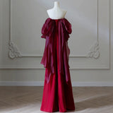 New Chinese Morning Robe Bride Wedding Toast Dress Engagement Dress High-End Light Small French Bram Dress Woman HZ0517