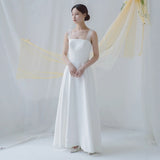 Certificate Sling Small White Dress 2026 New French Sen Bridal Wedding Dress Simple With Set Of Light Wedding Dress HZ0517