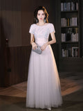 Evening Dress Bridesmaids 2026 New High-End Dress Sister Group Dress Dress Glit Performance Dress Spring Thin HZ0517