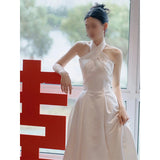 Light Wedding Dress Sen Tie 2026 New French Retro Fascling Temperament Banquet Dress HZ0517