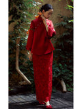 New Chinese Cheongsam Toast 2026 New Retro National Style Wedding Dress Engagement Dress Long Sleeve Toast HZ0517